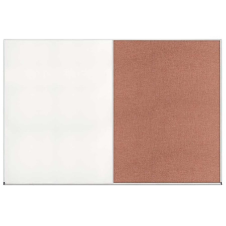 United Visual Products Enclosed Corkboard, 1 Door, 24"x36", 4" Fra UV3408-SATIN-COBACC